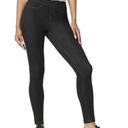 HUE Women's Essential Denim Leggings with Pockets Curvy Fit Pull On Pants, XL
