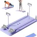 Ab Roller Board Multi-Functional Full-Body Workout Trainer with Automatic Rebound - Ideal for Core Strength and Abdominal Training - Durable Pilates Board for Men and Women, Home and Gym Use