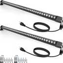 HNRLOY Wall Washer Light,72W 4FT 5000K Daylight White Outdoor Led Wall Washer Light Bars,IP67 Waterproof 120V Plug in LED Light Bar for Garden,Backyard,Building,Courtyard Landscape Lighting(2 Pack)
