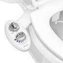 LUXE Bidet NEO 120 - Single Nozzle, Self-Cleaning, Non-Electric Bidet Attachment for Toilet Seat, Adjustable Water Pressure, Rear Wash (White)