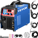 VEVOR MIG Welder, 130A Welding Machine, 3 in 1 Combo MMA/MIG/LIFT TIG Welder Machine, Flux Core Welder, MIG-130 Portable Welding Machine, mig welding equipment with 1 KG Welding Wire Stick Welder