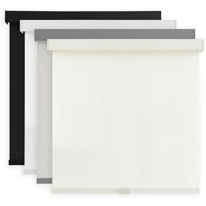 AOSKY Light Filtering Roller Shades Cordless Blinds for Windows, Free-Stop Shades with Valance, 99% Blackout, Thermal Insulated Fabric, UV Protection, Natural Woven Blinds（48" W x 72" H, Avory）