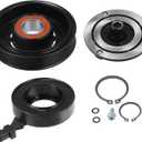 X AUTOHAUX 1 Set AC Compressor Clutch Replacement for Jeep Grand Cherokee 3.6L 2011-2016 Black