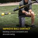 SKLZ Hitting Stick Batting Swing Trainer for Baseball and Softball, 52 Inch One-on-One Coaching Tool for Ball Contact, Hand-Eye Coordination, and Bat Speed