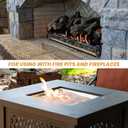 Mr. Fireglass Natural Silica Sand for Fire Pits, Fireplaces, Garden and Landscape Decoration, Fireproof Base Layer Fire Sand Gas Fire Pits Filler Under Lava Rock or Fire Glass (14-20 Mesh,10 Pounds)