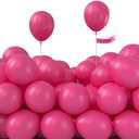 PartyWoo Hot Pink Balloons 50 pcs 5 Inch Small Mini Dark Pink Magenta Fuchsia Latex Balloons for Wedding Baby Shower Gender Reveal Valentine's Day Bachelorette Birthday Party Decorations Pink-Y12