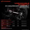 A-Premium CV Axle Shaft Assembly Compatible with Buick Enclave 12-17 & Chevy Traverse 12-17 & GMC Acadia 12-16, Acadia Limited 2017, V6 3.6L AWD, Rear Right Passenger Side, Replace# 20953596