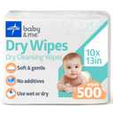 Medline Babysoft For Sensitive Skin Disposable Dry Cleansing Cloths, (Case of 500)