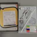 Lumiboard LED Drawing Board, LED Note Board, Acrylic Dry Erase Glowboard with 4 Modes & 7 Colors Light, Include Adapter, Led Doodle Board for Kids, Halloween or Christmas Decorations (Small)