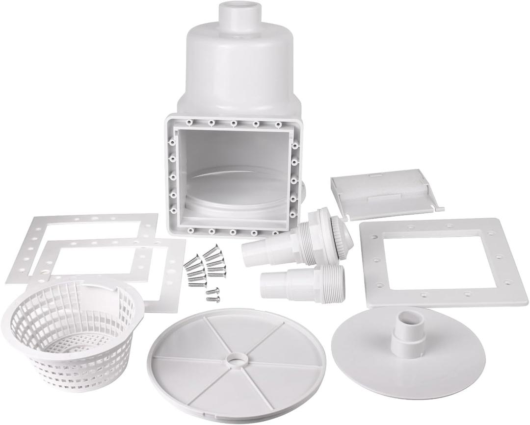KTWT 284102 Standard Thru-Wall Skimmer w/Return Fitting for Hayward Skimmer Above Ground Pools (1 Set)