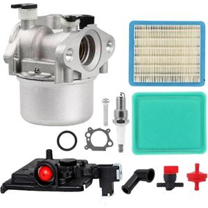 JS36 Carburetor + Air Filter Cleaner Primer Base For John Deere JS63C JS20 JS26 JS25 JS40 JS60 JS35 JS30 JS28 JM26 JM36 JS38 JA60 JS63E 21'' 22'' Lawn Mower w/ 190cc 6.75hp engine