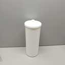 iDesign Freestanding Bathroom Toilet Paper Storage Holder with Lid for 3 Extra Rolls, White (Pack of 1)