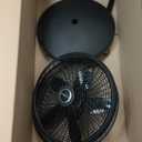 Lasko Oscillating Cyclone Pedestal Fan, Adjustable Height, Timer, Remote Control, 3 Speeds, for Bedroom, Living Room, Home Office, 18", Black, 1843