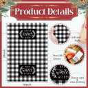 2 x 2 Pcs Christmas Kitchen Towels, Winter Christmas Hand Towels Classic Hand Towels-Black White Buffalo Plaid, Holiday Decor Farmhouse Home Kitchen Bathroom, Party Supplies Housewarming Xmas Gift-A20