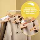 Wooden Hangers - 30 Pack - Clothes Hanger for Daily Used,Smooth Finish Wood Hanger with Precisely Cut Notches,Coat Hangers, Heavy Duty Hanger for Shirt Suit Dress (Natural)