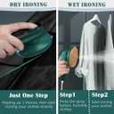 Mini Travel Iron for Clothes, Portable Mini Iron for Travel, Portable Mini Ironing Machine for Dry & Wet Ironing. (Green)