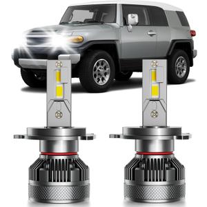 Fits for Toyota FJ Cruiser 2007-2014 Hi/Lo Dual Beam Lights, 2pcs Super Bright 6000K White Hi/Lo Dual Beam Lights Blubs Package