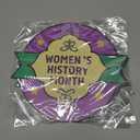 2 x Women's History Month Door Decorations, Purple Inspirational Women Empowerment Hanging Sign Wall Decor, International Women's Day Wreath for Home, School, Classroom, Bulletin Board, Wall, Hallway