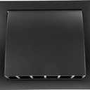 4 Inch Anthracite Plastic Dryer Vent Cover with Backdraft Damper  Exterior Wall Exhaust Hood Grille with Non-Return Protective Flap  Outside Air Vent Cover for Dryer, Bathroom & HVAC