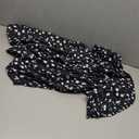  Charming Ditsy Floral Print Dress - Lightweight & Breathable - Navy/White (Small)