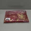 NICETOWN 2 Panels Christmas Cafe Curtains 29 x 24 Inch, Red Small Tier Curtains for Kitchen, Bathroom, Grommet Drapes for Home Decor - Christmas Style Decoration for Festive Atmosphere Creating