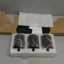 3 Pack Qtip Holder Bathroom Set,Cotton Ball Swab Pad Holder Cotton Round Floss Pick Dispenser with Tray,Glass Apothecary Jars with Lids,Bathroom Organizers and Storage CanistersAmber