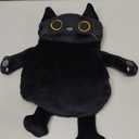 Microwave Heating Pad for Cramps Pain Relief, 16 * 12'' Moist Microwavable Period Menstrual Heating Pads for Cramps, Back, Neck Shoulder and Knee, Cute Stuffed Animal Heating Pad - Grey Cat