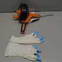 Drain Auger, Clog Remover with Drill Adapter, 25 Feet Flexible Plumbing Snake Use Manually or Powered for Kitchen, Bathroom and Shower Sink, Comes with Gloves (orange)
