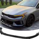 STSEV01 Front Bumper Lip Splitter Spoiler Compatible with KIA K5 EX/LX/LXS/GT 2021-2026 & Kia K5 GT/GT-Line 2025 2026, 3pcs Air Dam Chin Body Kit Underbody Lip Accessories (Gloss Black)