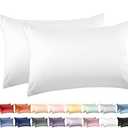 Deep Dream 100% Cotton Pillow Cases Standard Size Set of 2, 600 Thread Count Cotton Pillowcases Standard, White Pillow Cases Set of 2 with Envelop Closure, 20x26 Inches