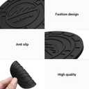 6 x 2PCS Auto Car Truck SUV Cup Holder Mat for Jeep Wrangler JL JK JLU&Gladiator JT Accessories, Silicone Cup Inserts Interior Mats(Black)