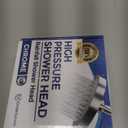 High Pressure Shower Head - Anti-Clogging Silicone Nozzles - 2.5 GPM Removable Restrictor - Easy to Clean Adjustable Replacement - easy to install with Plumbers Tape - 6 inch - Classic Chrome Finish