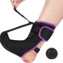 Breathable Night Splint for Plantar Fasciitis Women, Men Durable Adjustable Plantar Fasciitis Night Splints for Flatfoot, Heel Pain(Medium,Purple A)