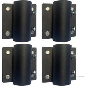 4PCS Stationary Dock Side Leg Pipe HolderHeavy Duty Dock Hardware Accessories Lake7/16" Hole for 3/8" Carriage Bolt