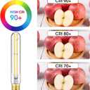 T10 Led Tubular Bulb 60 Watt E26 Incandescent Bulb 6W Dimmable Edison Led Long 3000K Soft White 600lm E26 Medium Base Lamp 7.3in,4-Pack