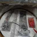 Farmhouse Chandeliers for Dining Room, 5-Light Rustic Drum Dining Room Chandelier Over Table, Wood Chandeliers Hanging Light Fixture for Bedrooms, Living Room, Entryway