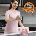 Salt and Pepper Shakers Set with Adjustable Pour Holes by CHEFVANTAGE - White