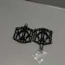 ROCKBROS Mountain Bike Pedals MTB Pedals CNC Non-Slip Lightweight Aluminum Alloy Bicycle Pedals Sealed Bearings Bicycle Platform Pedals 9/16" BMX Road Bike Pedal (Black 2)