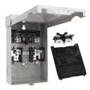 ICOOL 30 Amp Fused Disconnect Switch, Pull Out Disconnect 30A 2 Pole 3 Wire 1 Phase 240 VAC, AC Disconnect Metal Box for Air Conditioning