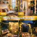 300LED Connectable Globe String Lights Indoor Outdoor for Bedroom, 108ft Warm White Christmas Lights with Remote, Waterproof Fairy Light Plug in 8 Modes for Room Classroom Wedding Christmas Decor