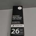 POWCAN 26 oz Insulated Water Bottle with 2-in-1 Straw and Spout Lid, Keep Cold 24H, Leak-Proof, Fits in Car Cup Holder, Stainless Steel Water Bottle for Sports, Travel, and School (Dark Knight)