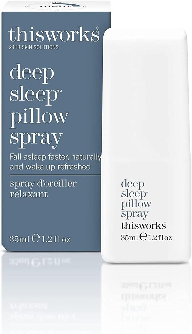 THISWORKS Deep Sleep Pillow Spray: Fast-Acting Natural Rest Aid with Lavender for Relaxation, 35 ml 1.2 Fl Oz (Trial Size | Portable | Great for Travel) (1.2 Fl Oz (Pack of 1))