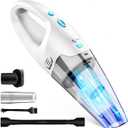 FUOAYOC Handheld Vacuum Cordless,6KPA Powerful Suction Hand Held Vacuum with LED Light/Multi Accessories