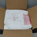 Delxo Grocery Bags Thank You Plastic T-Shirt Bag (1000 Count), White Supermarket Shopping Bags with Handles for Restaurant, Retail, To Go, Takeout, Convenience Stores 11.5 x 6.5 x 21 In