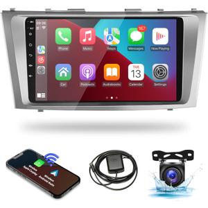 Naifay Android Car Radio for Toyota Camry 2006 2007 2008 2009 2010 2011, 9inch IPS Touch Screen for Camry Car Stereo with Wireless Carplay Android Auto/Bluetooth/GPS/WiFi, Support J.B.L&Large Screen