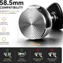 TriPress Espresso Tamper 58mm, Spring Loaded Coffee Tamper for 58mm Portafilter Baskets, 25lb Constant Pressure Self Leveling Tamper Tool, Zero-Residue Threaded Base