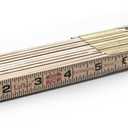 Crescent Lufkin Wood Rule, 6' Brass Ext, Black , Brown - X46SLN