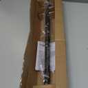 Amazon Basics No Drill, Non Slip Tension Curtain Rod, Adjustable Length 24-36", Classic Finial, Bronze