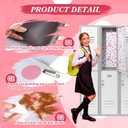 Konohan 2 Pcs Magnetic Wallpaper for Lockers 12" x 36" Removable Magnetic Wallpaper Decorative Locker Accessories for University(Dot)