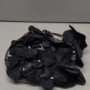 Rikyo 8 Heads Faux Black Orchid,40" Bouquets 2 Stem Phalaenopsis No Fade Petals Fake Flowers Forever Plants for Home Decoration, Office Decor,Wedding Party Decoration